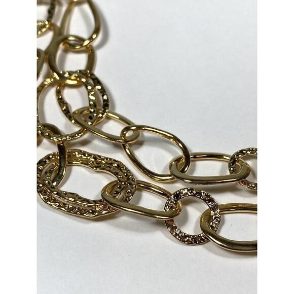 Francesca Visconti Gold Tone Fancy Chain Link Necklace 22”+3” - Picture 2 of 6